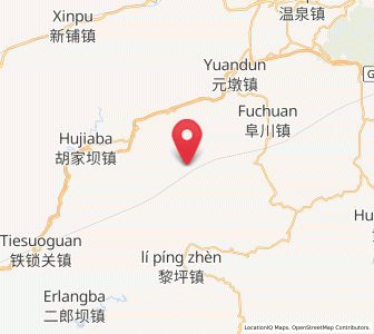 Map of Qishuba, Shaanxi