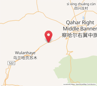 Map of Qisumu, Inner Mongolia
