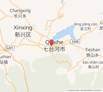 Map of Qitaihe, Heilongjiang