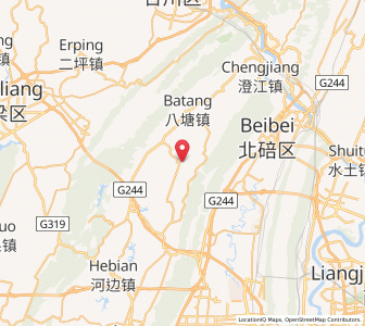 Map of Qitang, Chongqing