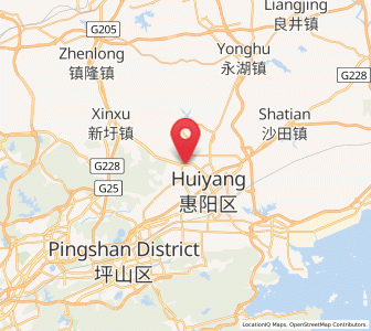 Map of Qiuchang, Guangdong