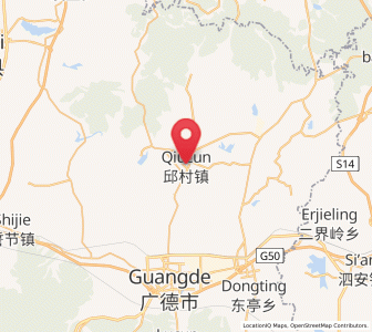 Map of Qiucun, Anhui