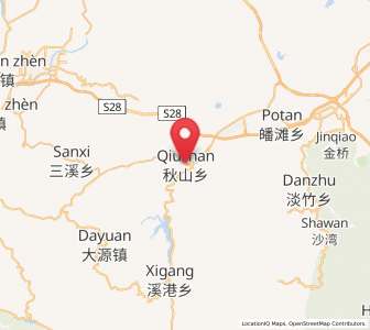 Map of Qiushan, Zhejiang