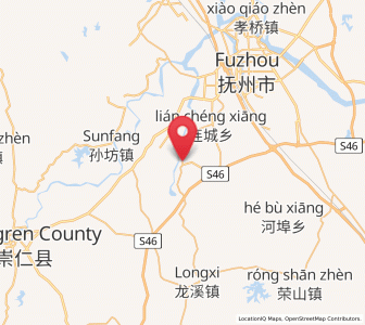 Map of Qiuxi, Jiangxi