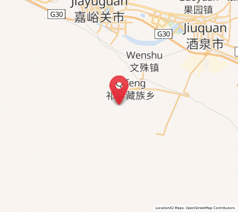 Map of Qiwen, Gansu