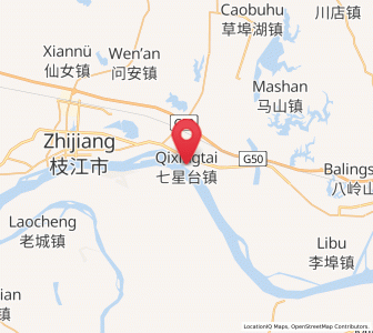 Map of Qixingtai, Hubei