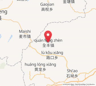 Map of Quanfeng, Jiangxi