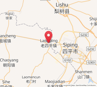 Map of Quangou, Liaoning