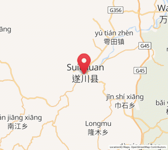 Map of Quanjiang, Jiangxi