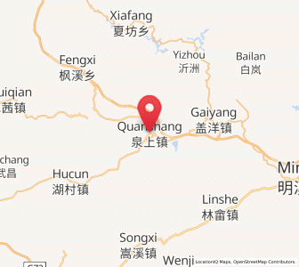 Map of Quanshang, Fujian