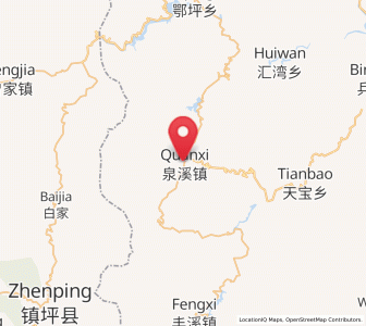 Map of Quanxi, Hubei