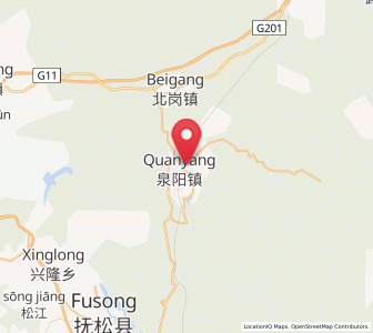 Map of Quanyang, Jilin