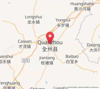 Map of Quanzhou, Guangxi