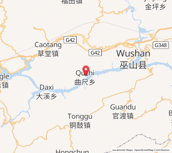 Map of Quchi, Chongqing