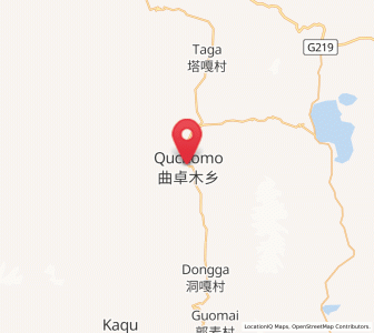 Map of Quchomo, Tibet