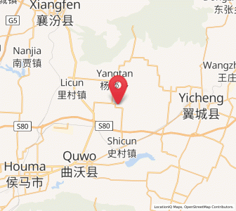 Map of Qucun, Shanxi