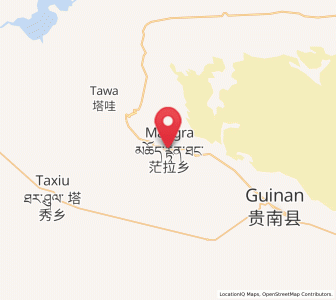 Map of Quedantang, Qinghai