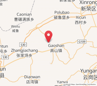 Map of Que’ershan, Shanxi