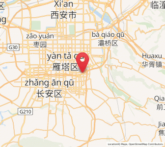 Map of Qujiang, Shaanxi