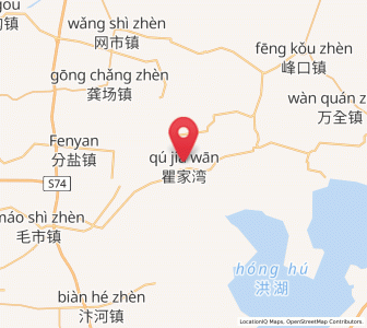 Map of Qujiawan, Hubei