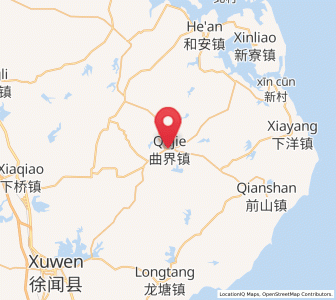 Map of Qujie, Guangdong