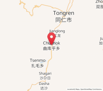 Map of Qukuhu, Qinghai