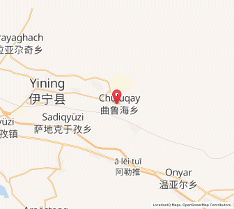 Map of Qulukay, Xinjiang
