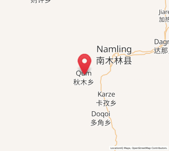 Map of Qum, Tibet