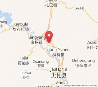 Map of Qunke, Qinghai