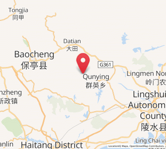 Map of Qunying, Hainan