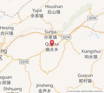 Map of Qushui, Chongqing