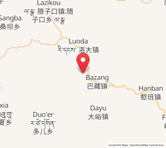 Map of Quwa, Gansu