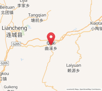 Map of Quxi, Fujian