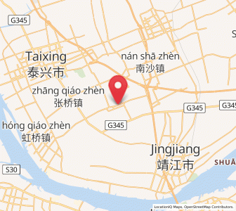 Map of Quxia, Jiangsu