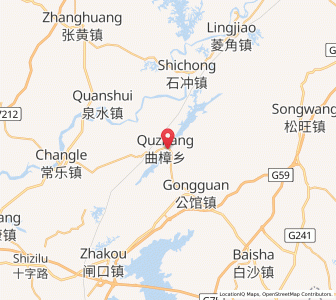 Map of Quzhang, Guangxi