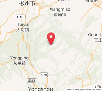 Map of Quzi, Shaanxi