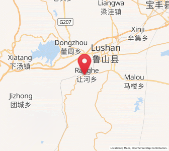 Map of Ranghe, Henan
