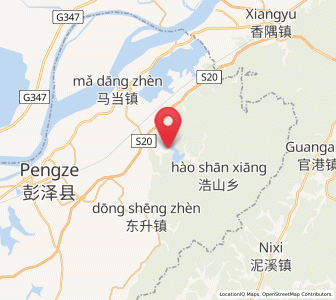 Map of Rangxi, Jiangxi