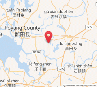 Map of Raofeng, Jiangxi