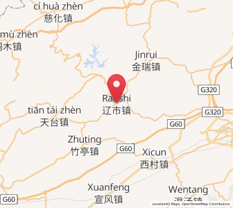 Map of Raoshi, Jiangxi