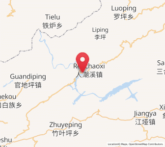 Map of Renchaoxi, Hunan