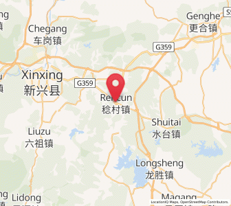 Map of Rencun, Guangdong