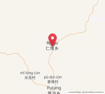 Map of Rendui, Tibet