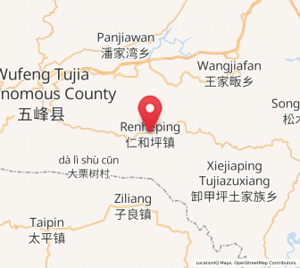 Map of Renheping, Hubei
