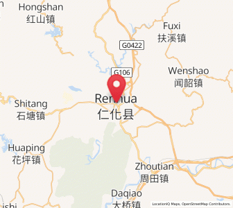 Map of Renhua, Guangdong