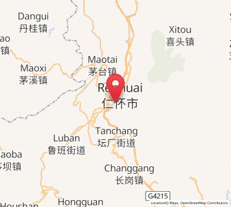 Map of Renhuai, Guizhou
