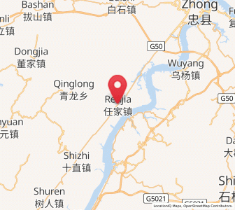 Map of Renjia, Chongqing
