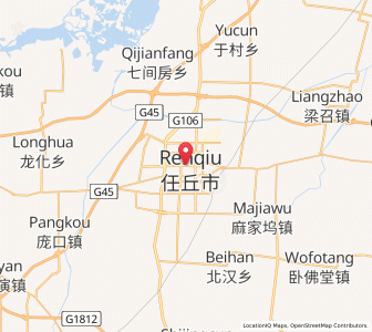 Map of Renqiu, Hebei