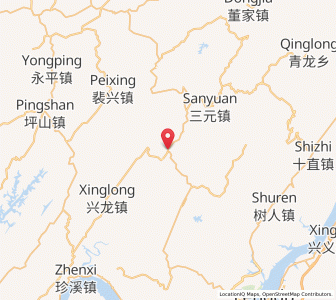 Map of Rensha, Chongqing