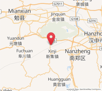 Map of Renshui, Shaanxi
